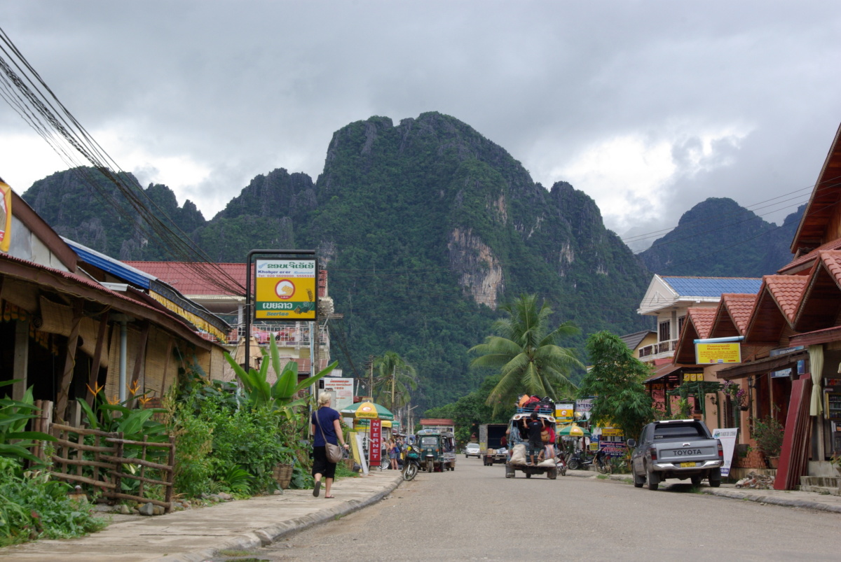 バンビエンの町